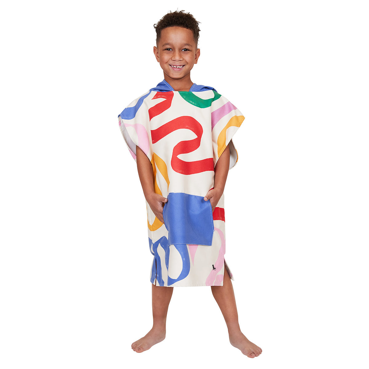 Kids Poncho - Quick Dry Hooded Towel - Storming Gravity