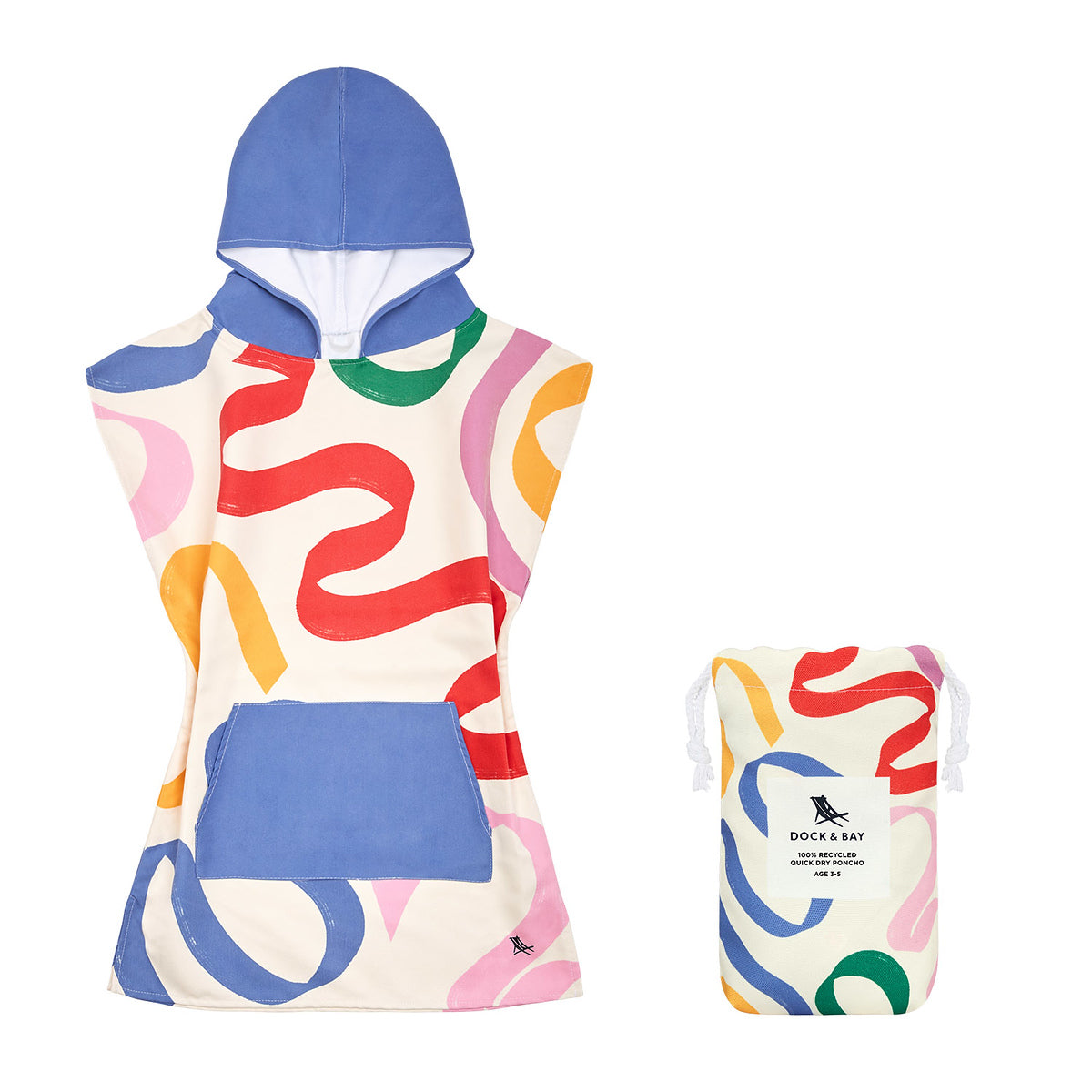 Kids Poncho - Quick Dry Hooded Towel - Storming Gravity