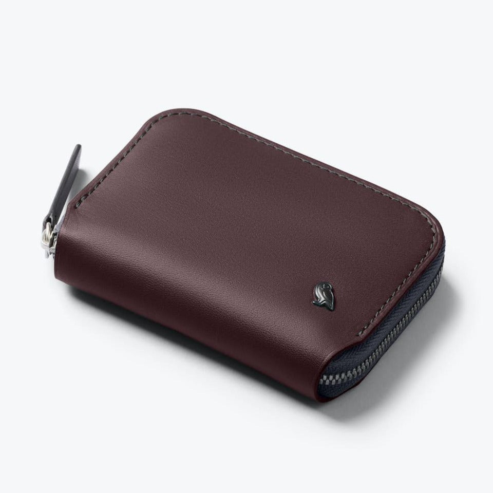 Bellroy Folio Mini | Unisex Leather Zip Wallet, Magnetic Pouch - Storming Gravity