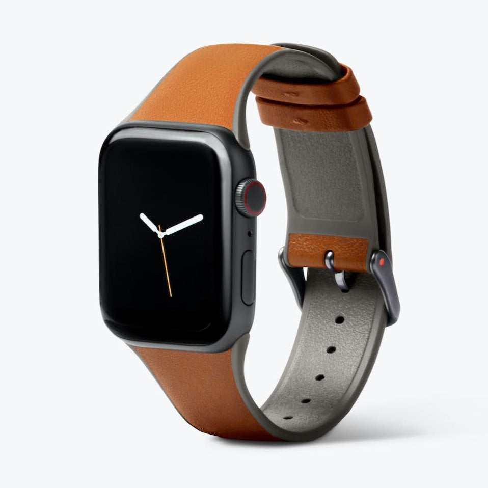 Bellroy Apple Watch Strap | Smooth Leather Band Strap - Storming Gravity