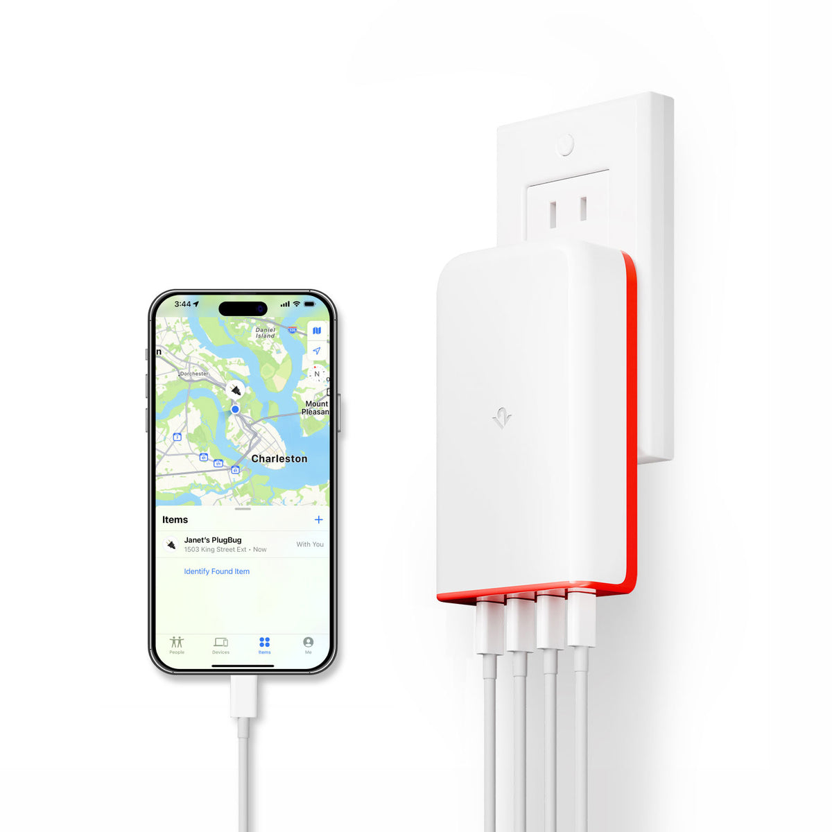 PlugBug Travel Adaptor with Find My - Storming Gravity