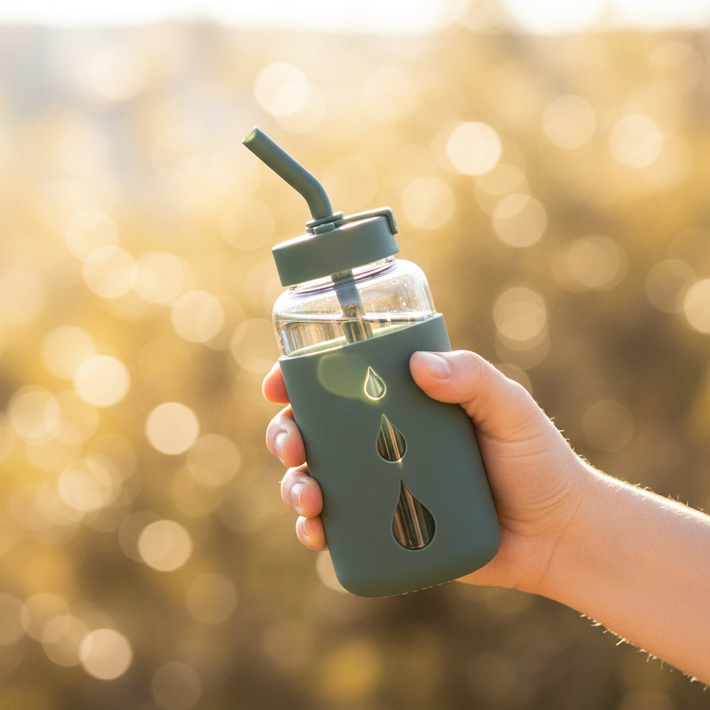 DRINQMORE! 27oz Glass Bottle - Storming Gravity