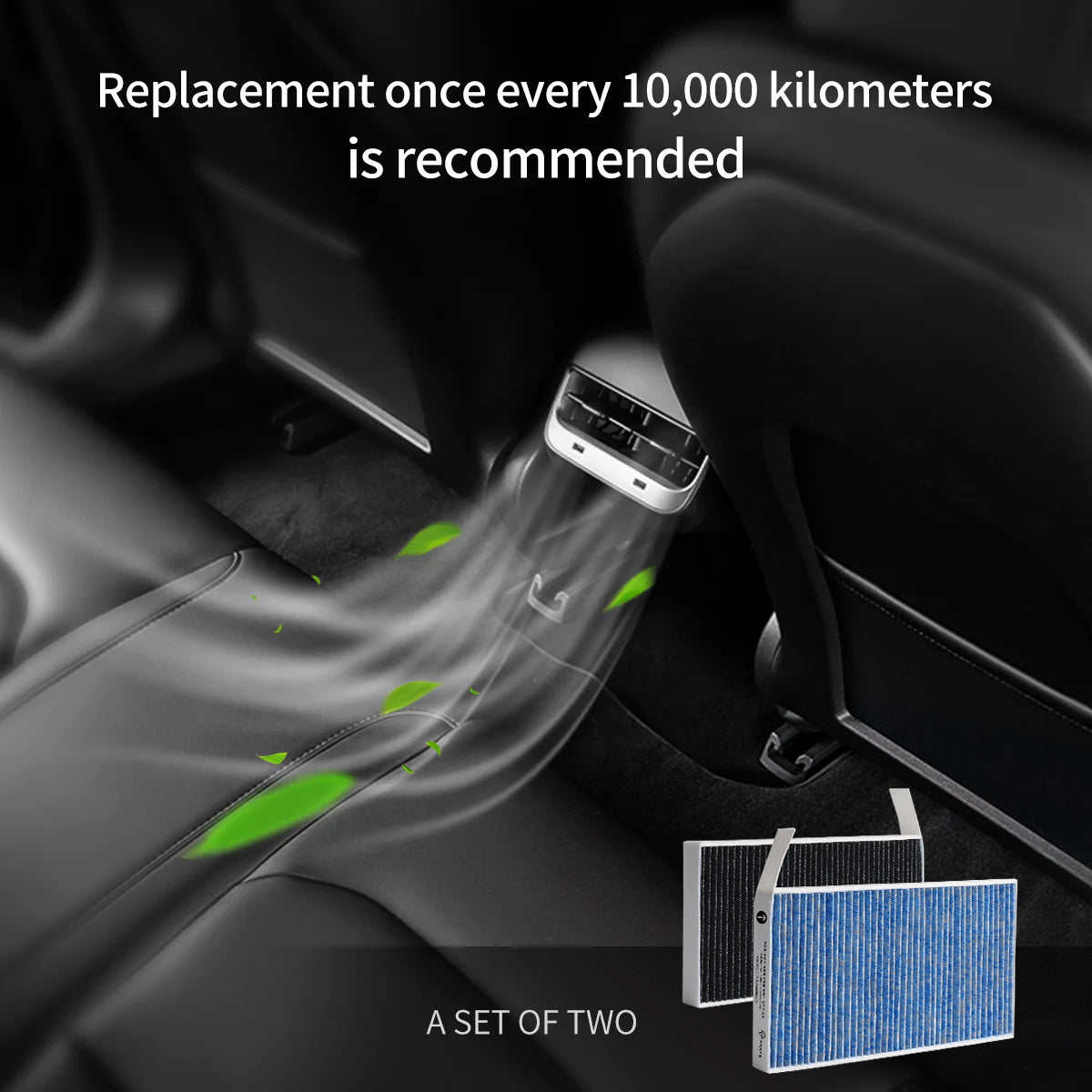 HEPA Activated Carbon Air Filter for Tesla Model 3 & Y - Storming Gravity