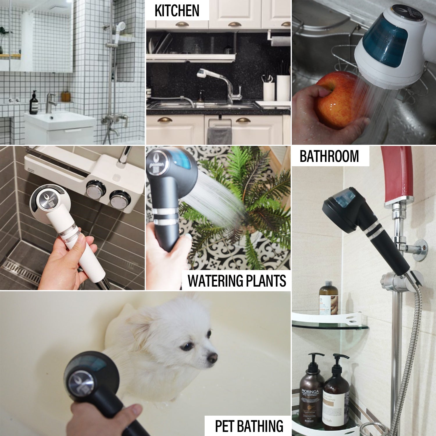 BT100 Magnetising Ionic Shower Head - Poseion - Storming Gravity