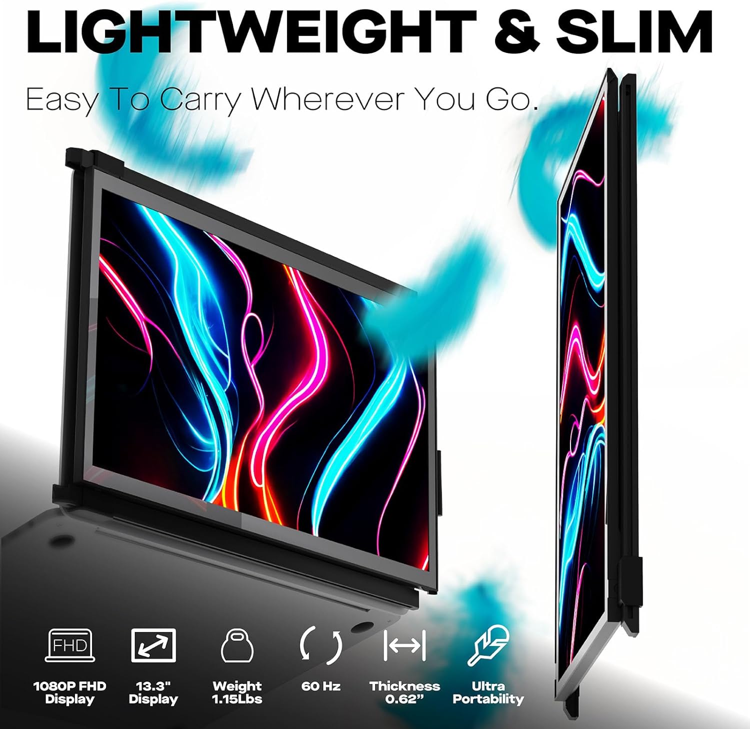 Duex Plus DS - 13.3" Lightweight Extension Monitor - Storming Gravity