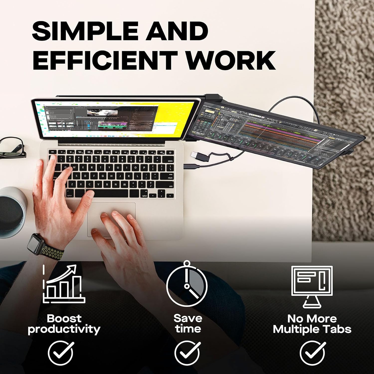 Duex Plus DS - 13.3" Lightweight Extension Monitor