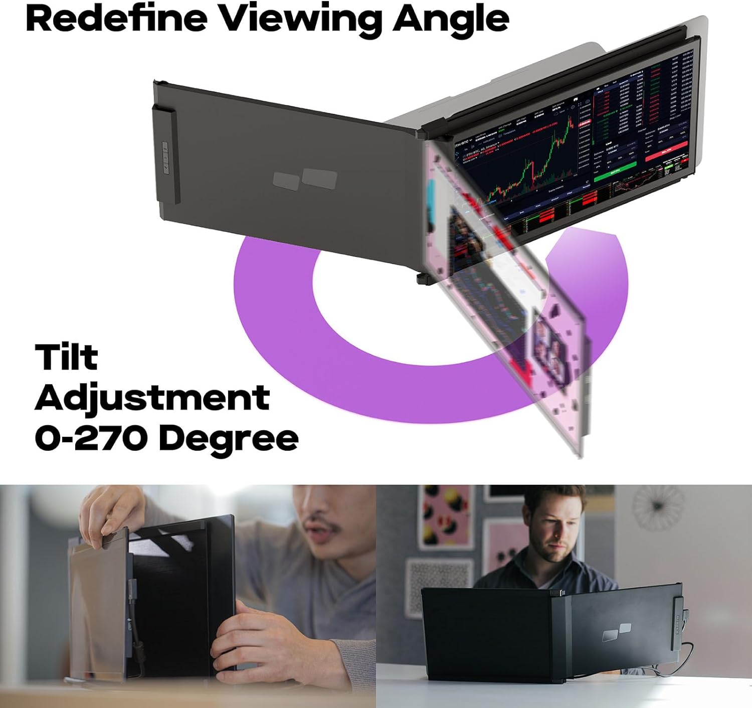 Duex Plus DS - 13.3" Lightweight Extension Monitor - Storming Gravity