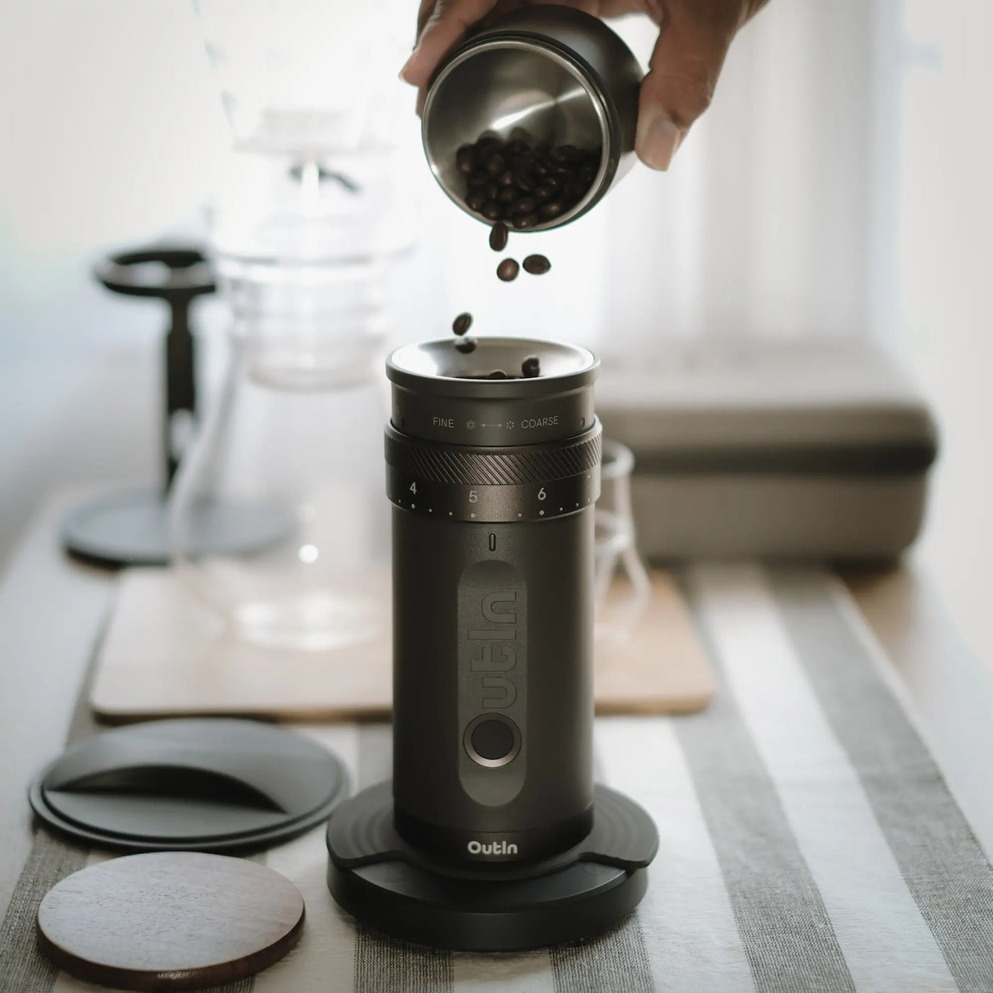 Fino Portable Electric Coffee Grinder - Storming Gravity