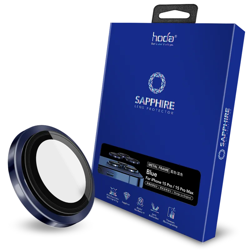 Sapphire Lens Protector (3 Lens) for iPhone 15 Pro/15 Pro Max