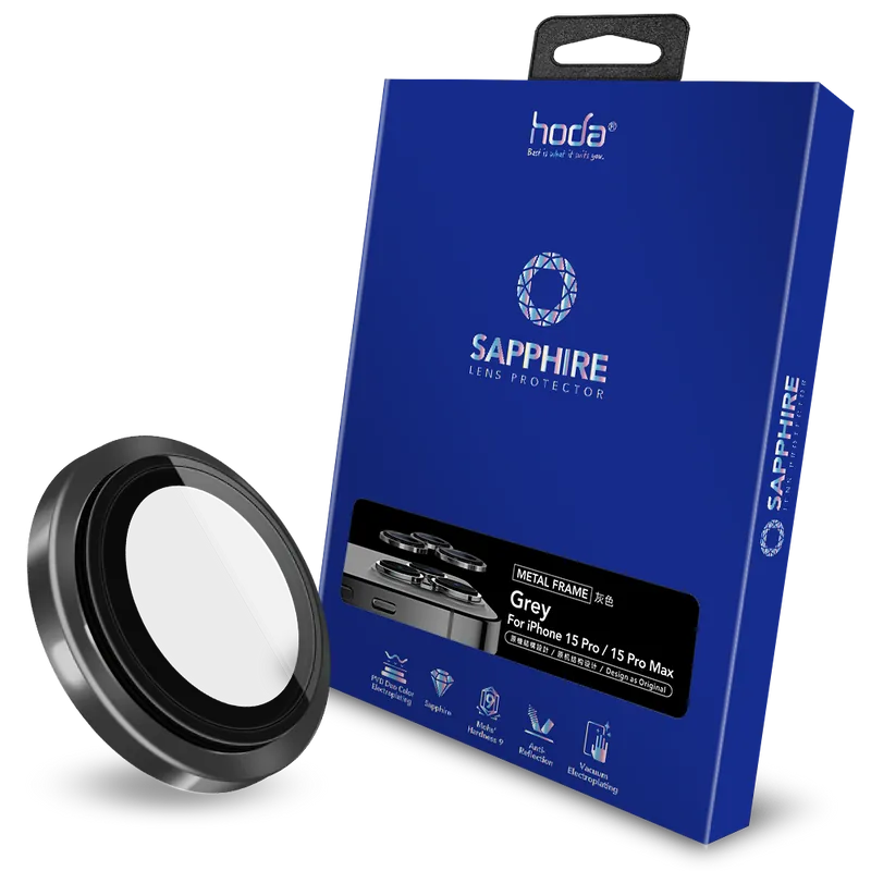 Sapphire Lens Protector (3 Lens) for iPhone 15 Pro/15 Pro Max