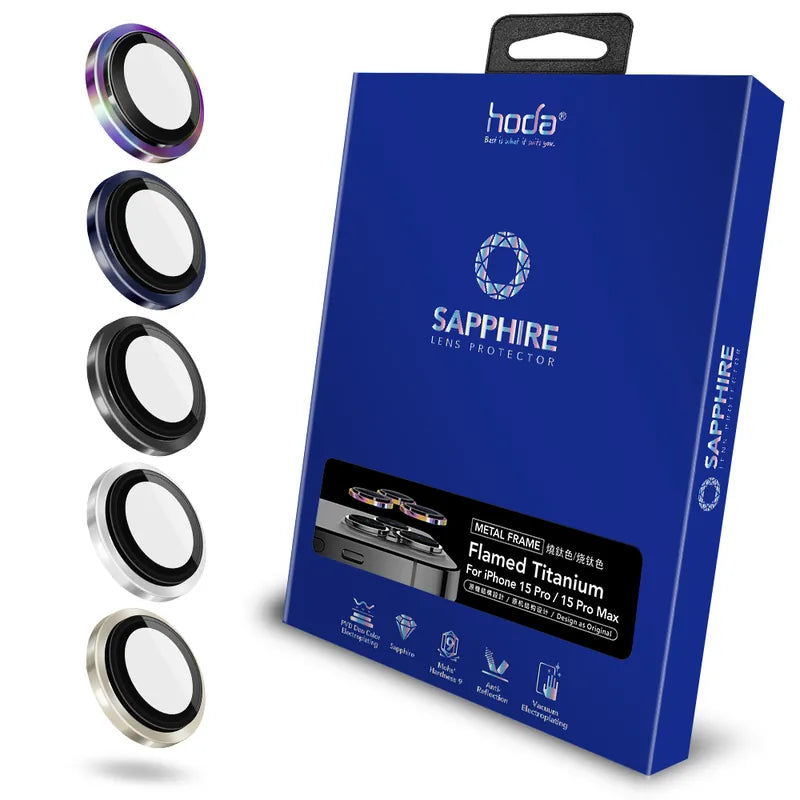 Sapphire Lens Protector (3 Lens) for iPhone 15 Pro/15 Pro Max