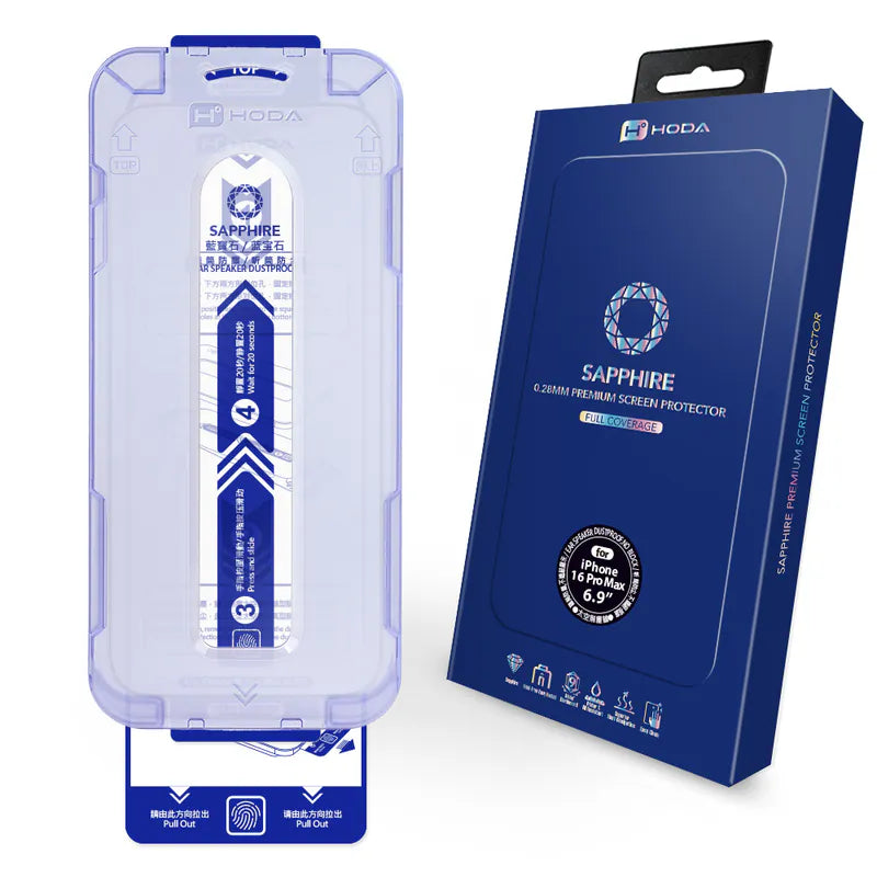 Sapphire Screen Protector iPhone 16 Pro/Pro Max - Storming Gravity