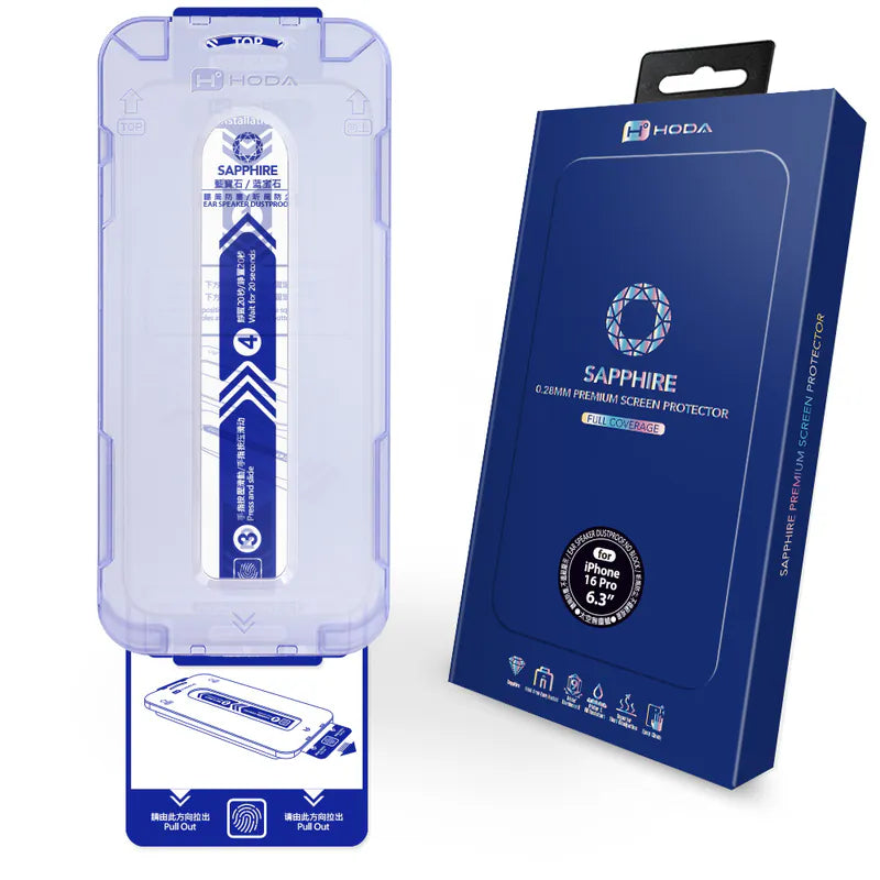 Sapphire Screen Protector iPhone 16 Pro/Pro Max - Storming Gravity