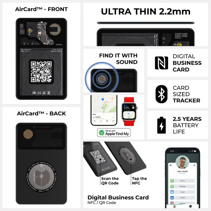 AirCard - Card-sized wallet tracker