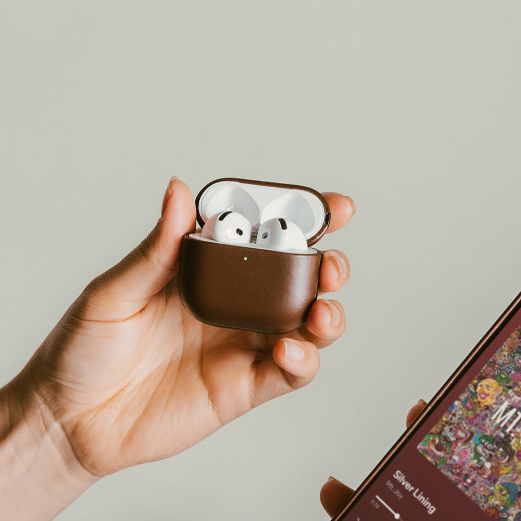 Modern Leather Case for AirPods 4 - Storming Gravity