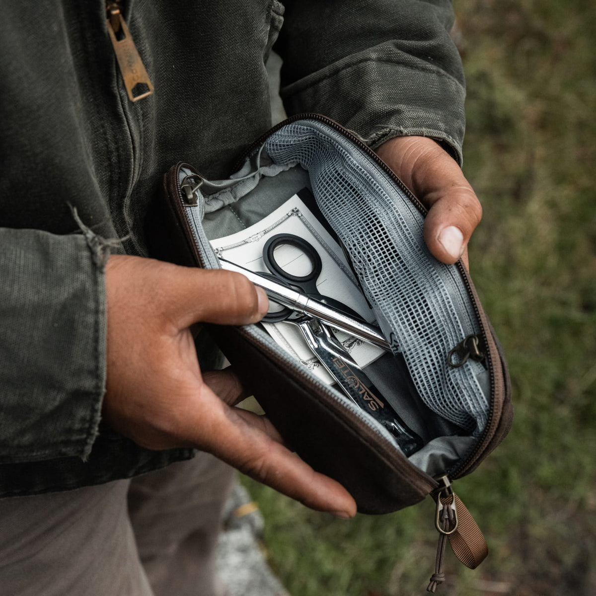 Civic Access Pouch 0.5L - Waxed Canvas