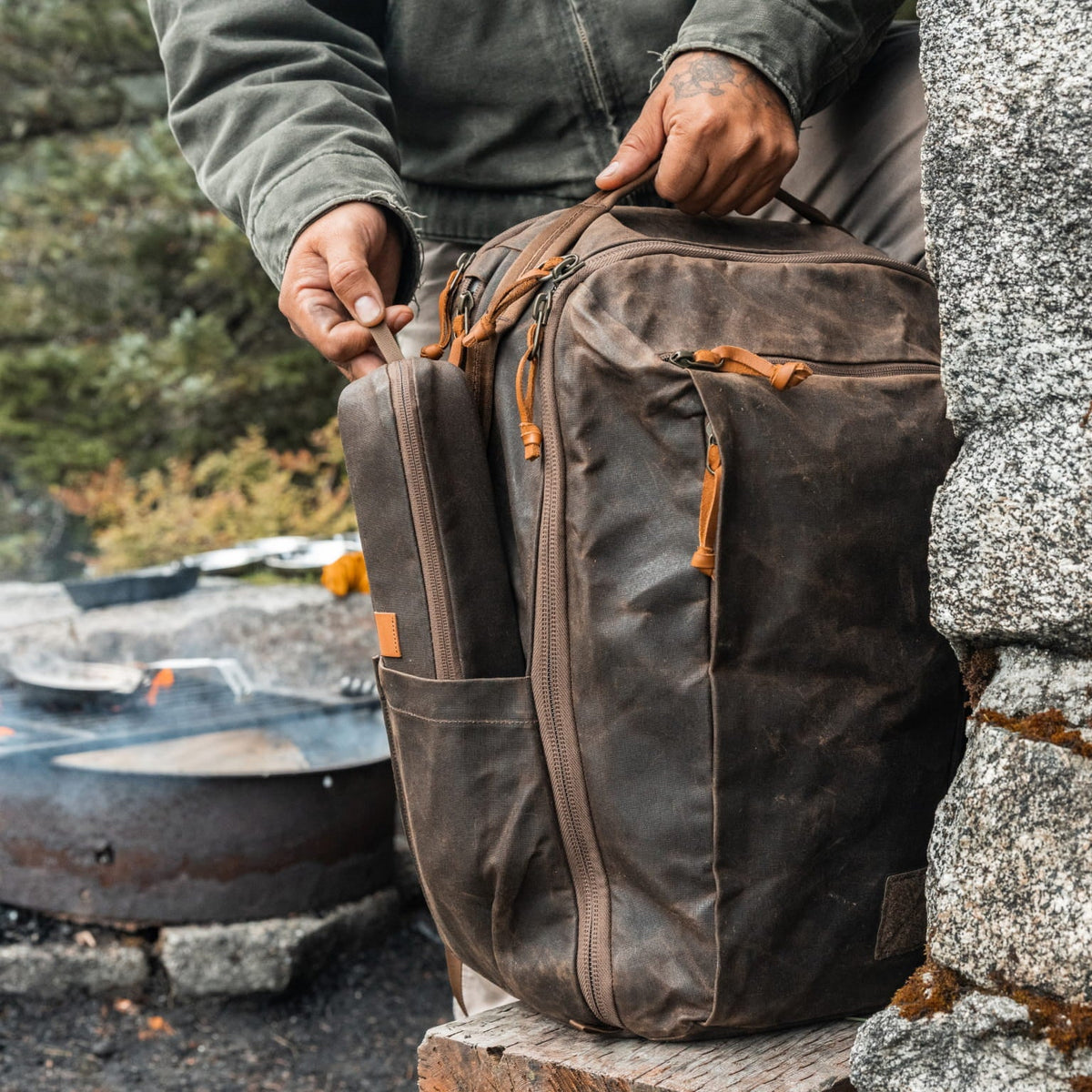 Civic Access Pouch 0.5L - Waxed Canvas