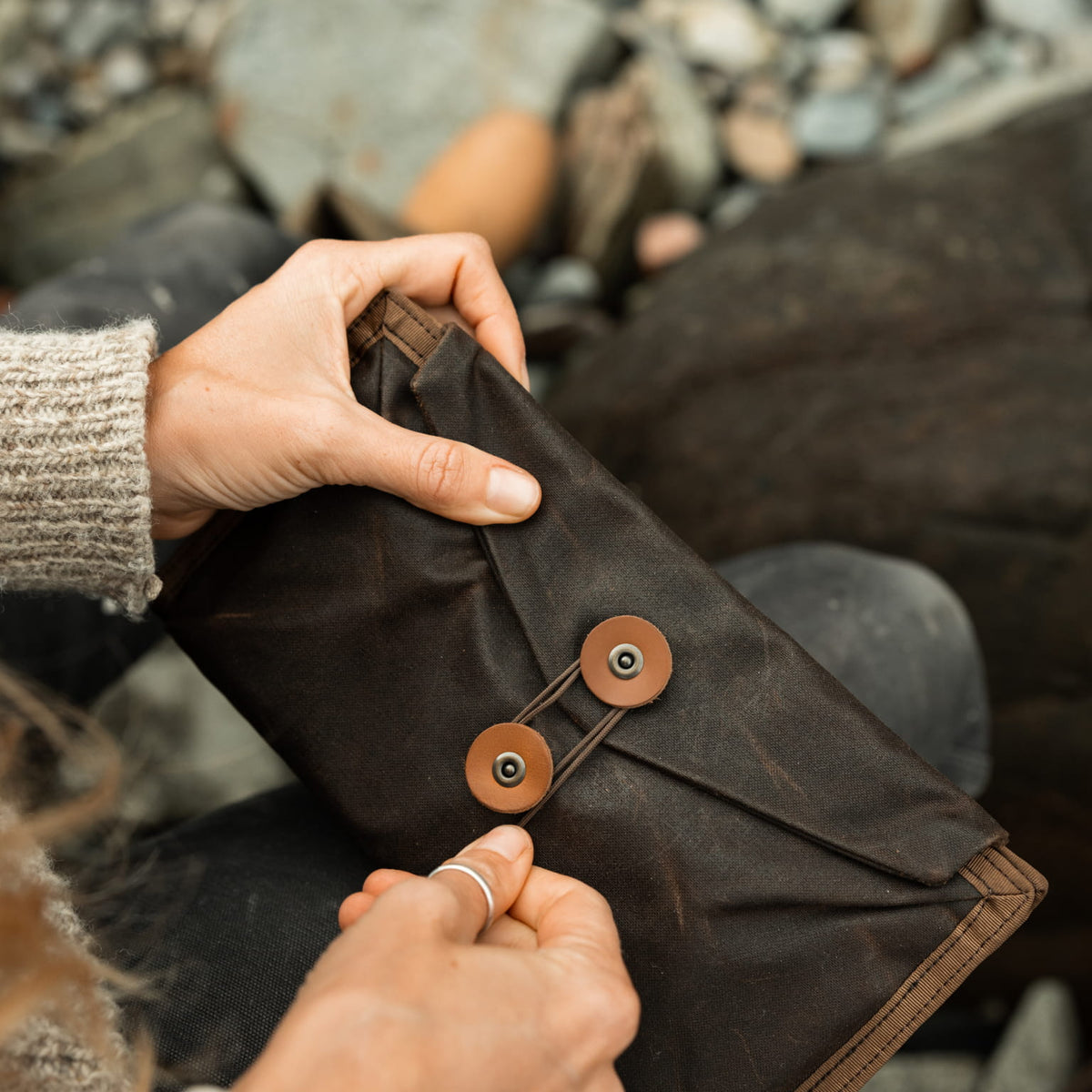 Civic Access Pouch 1L - Waxed Canvas