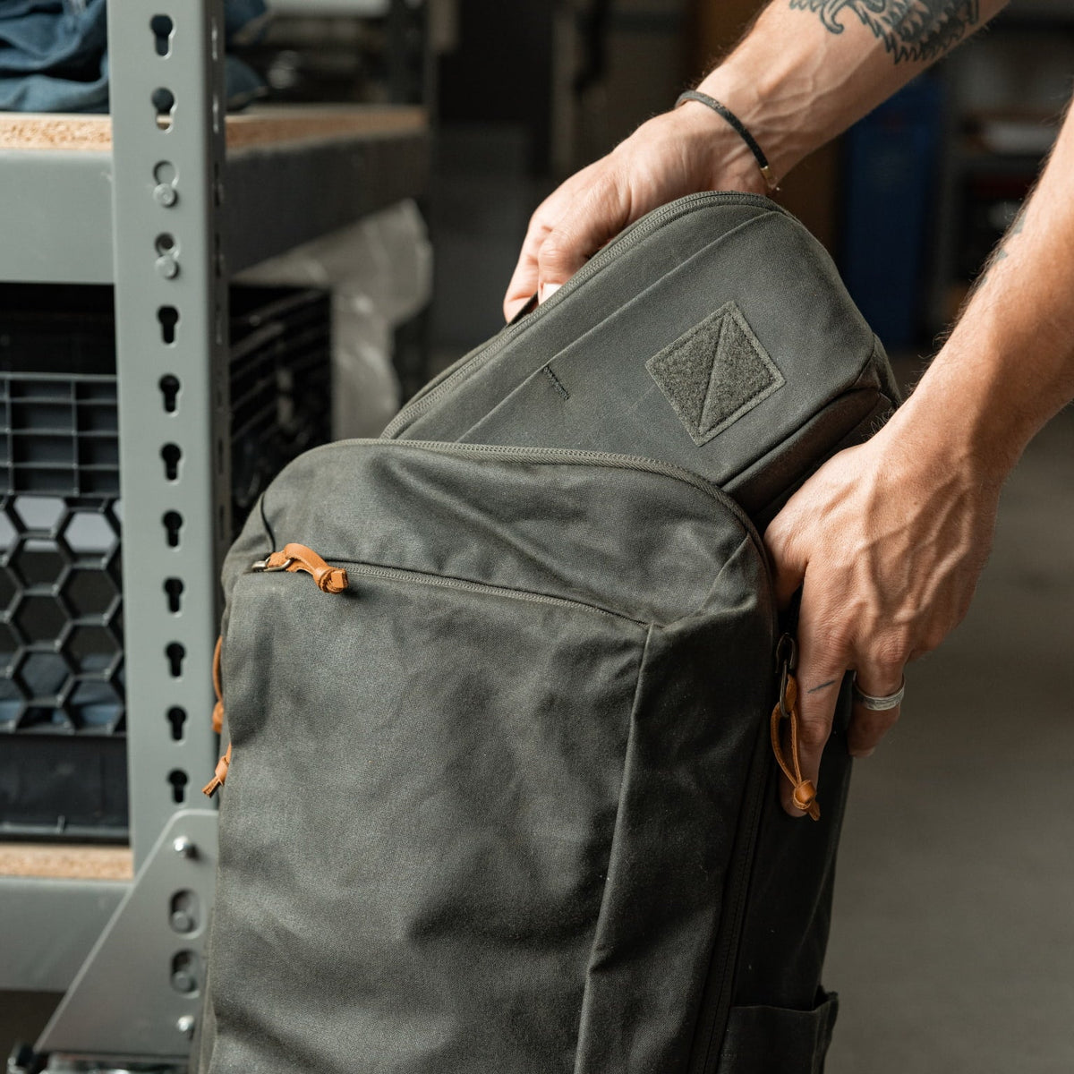 Civic Access Pouch - Waxed Canvas