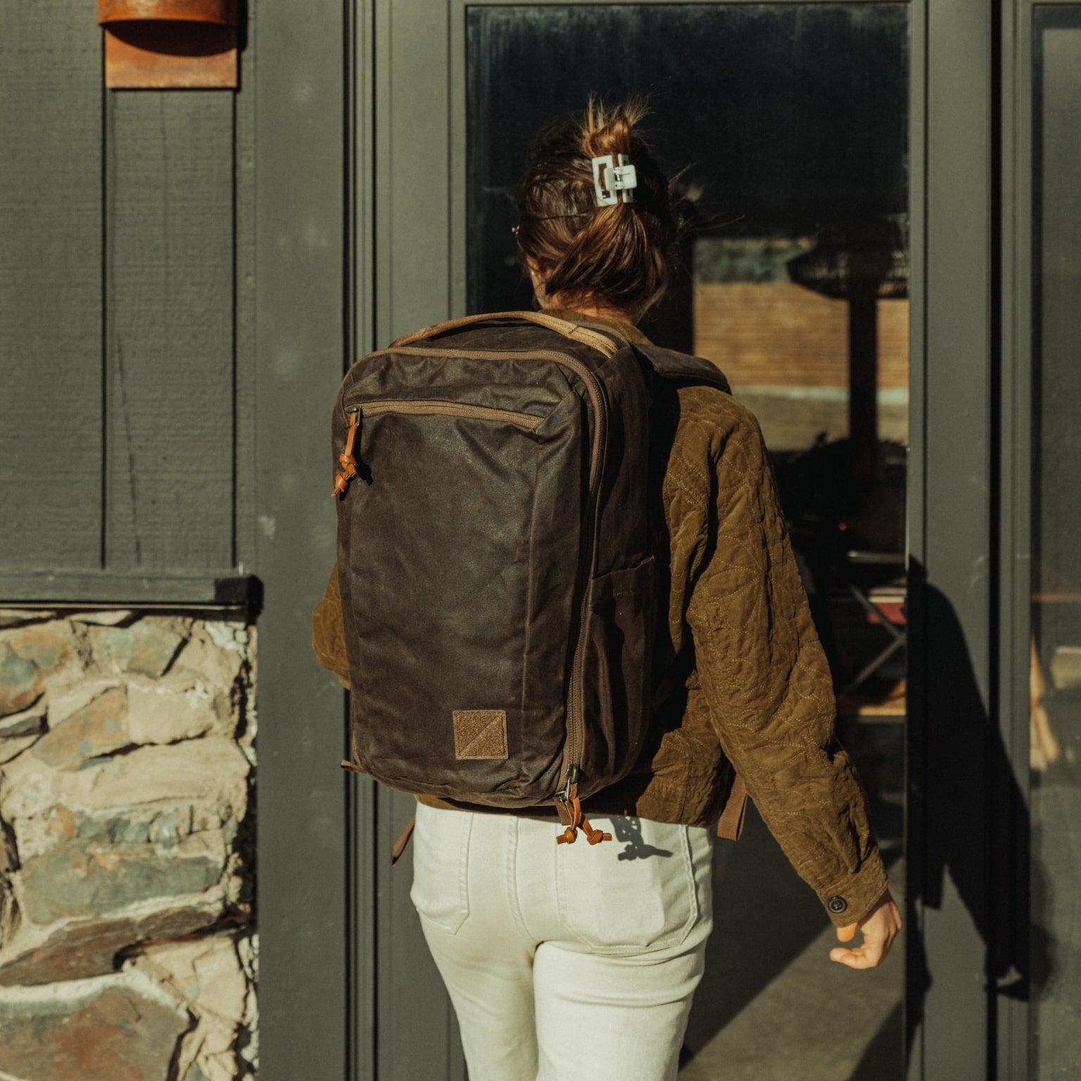 Civic Travel Bag 20L - Waxed Canvas - Storming Gravity