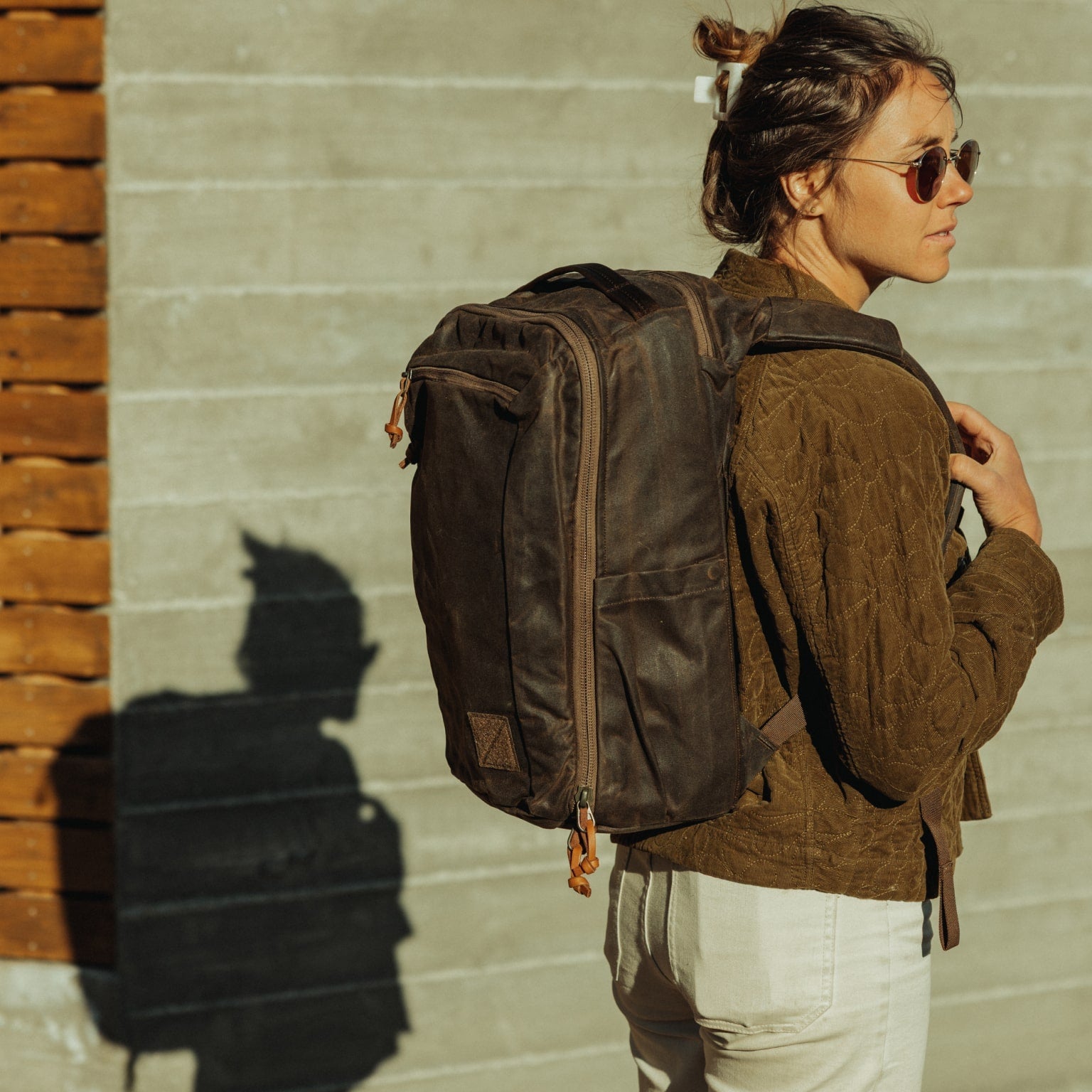 Civic Travel Bag 20L - Waxed Canvas - Storming Gravity
