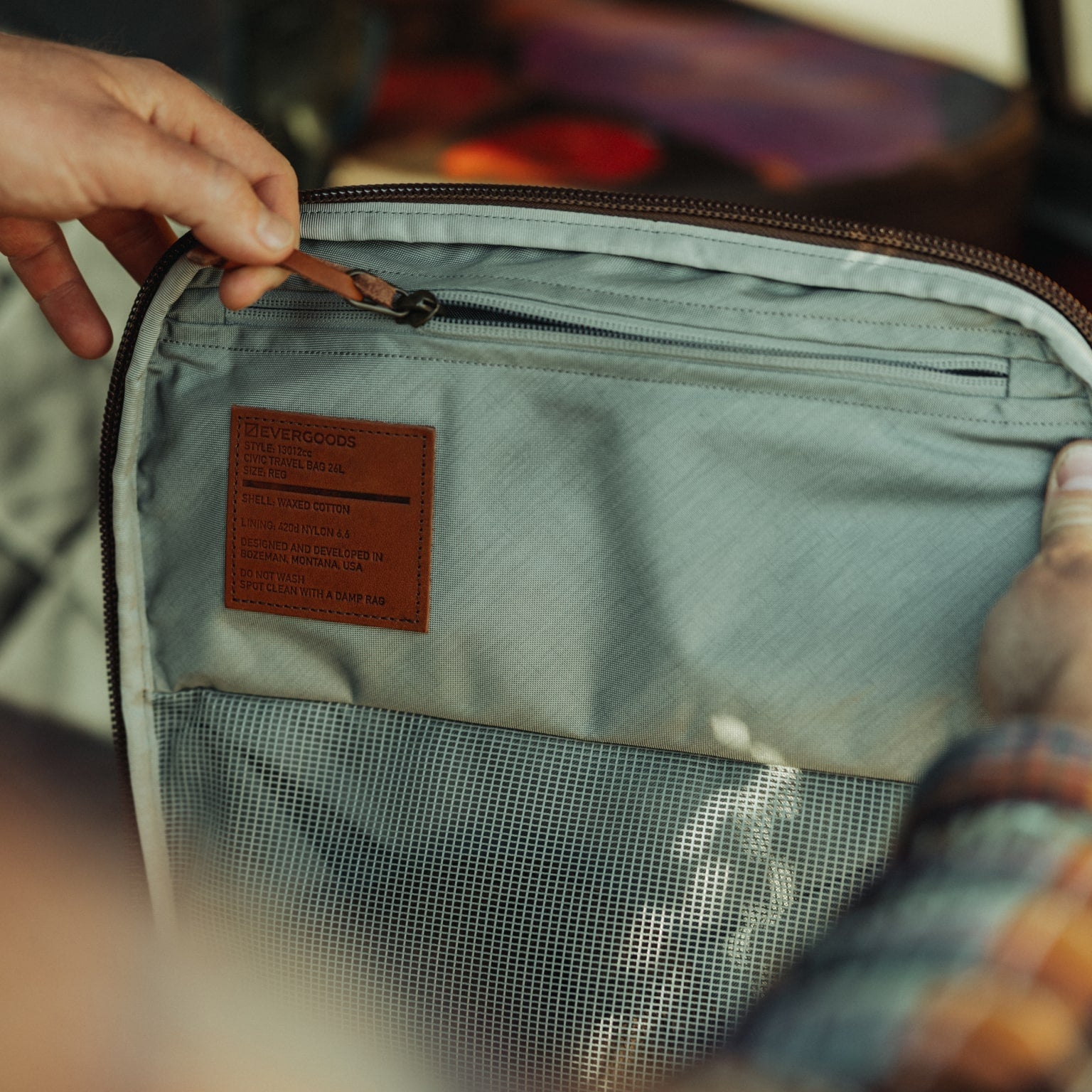 Civic Travel Bag 26L - Waxed Canvas - Storming Gravity