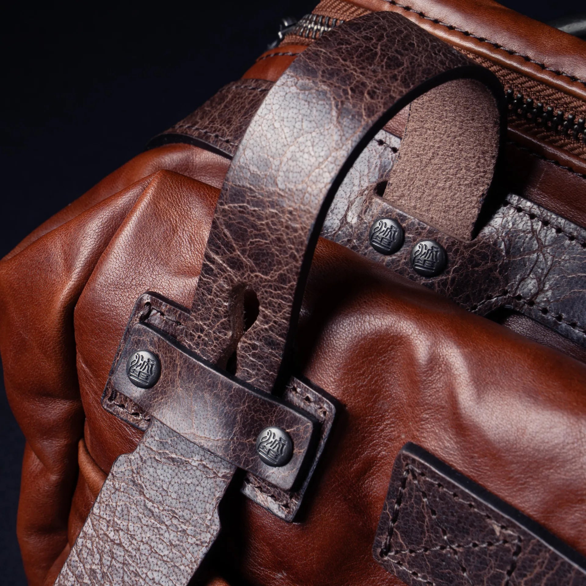 Night Rider Full Leather Sling Bag 9.5L - Storming Gravity