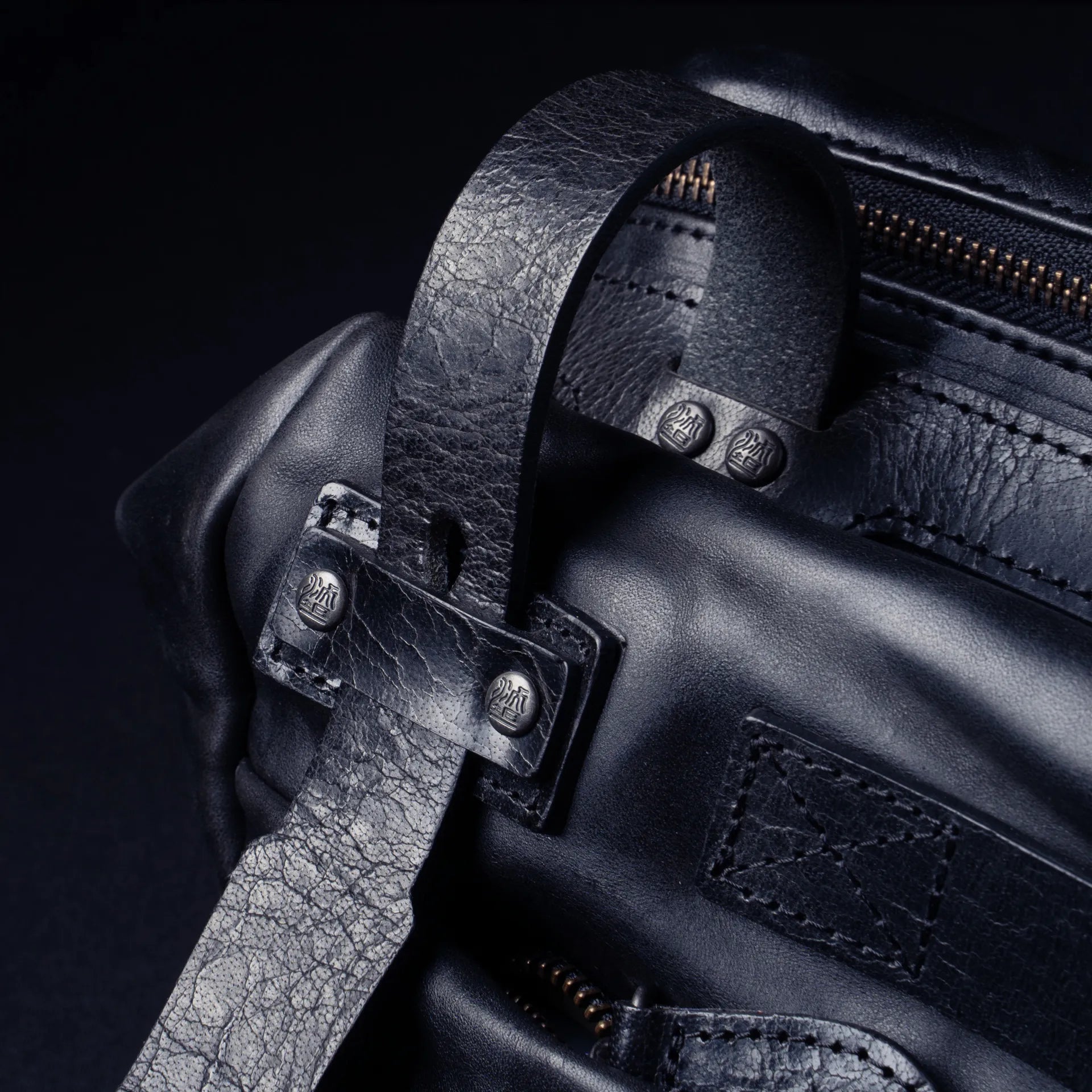 Night Rider Full Leather Sling Bag 9.5L - Storming Gravity