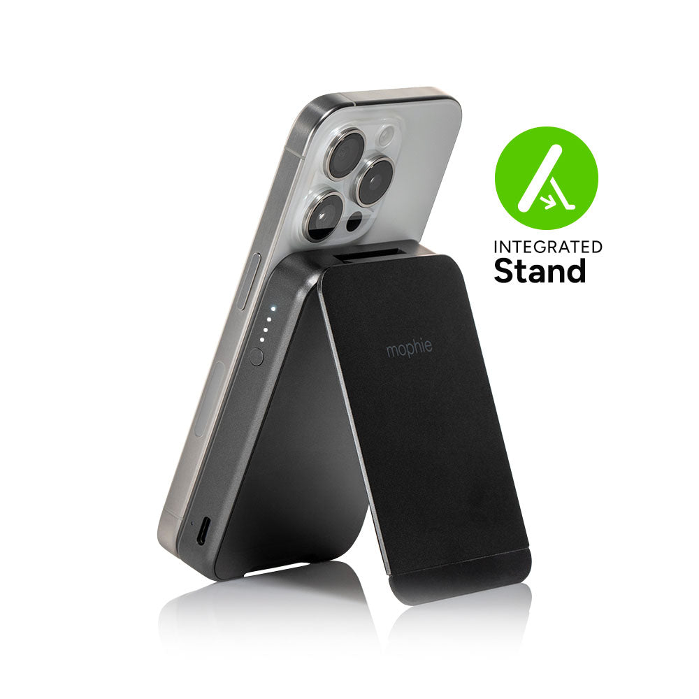 snap+ powerstation mini stand with Qi2 - Storming Gravity