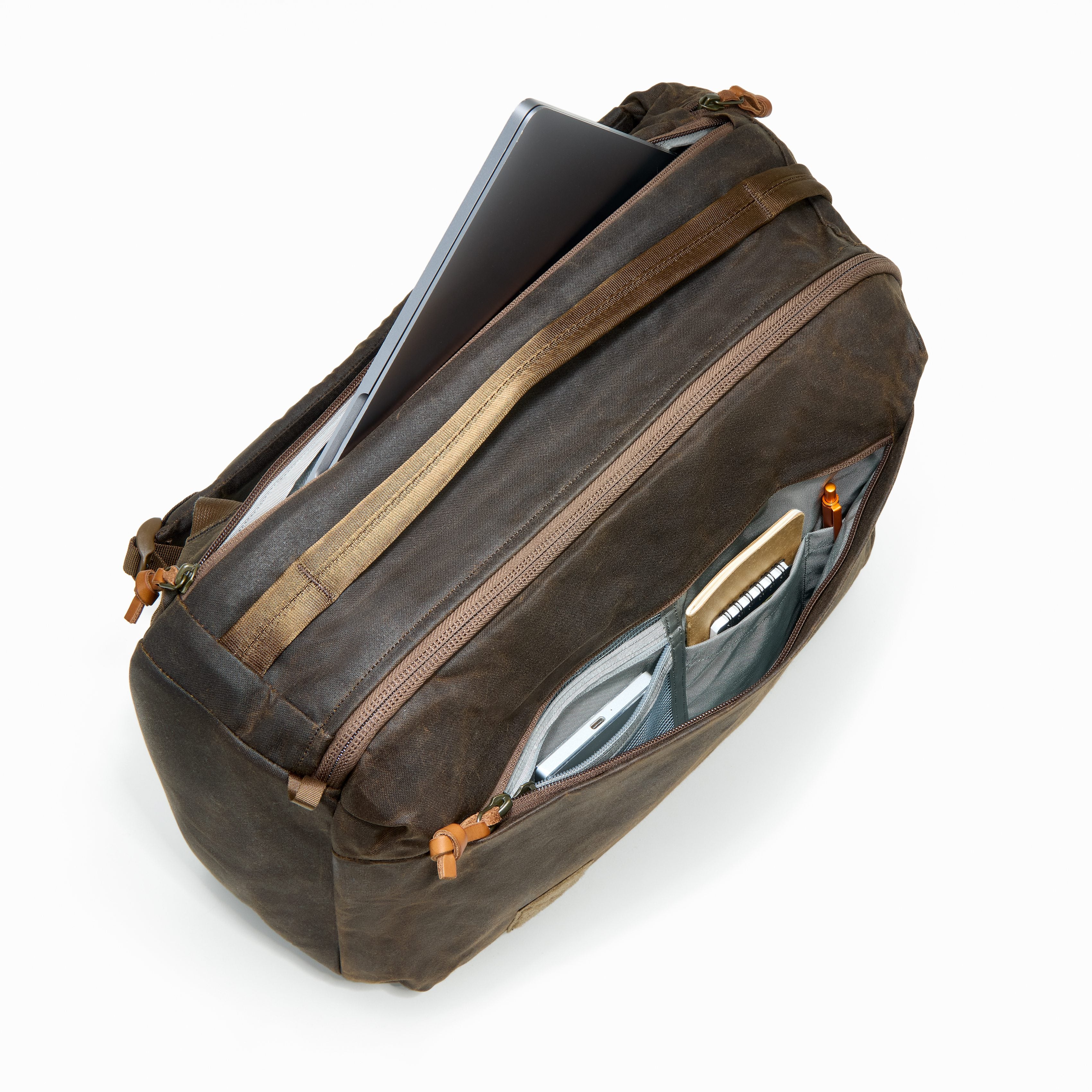 Civic Panel Loader 24L - Waxed Canvas - Storming Gravity