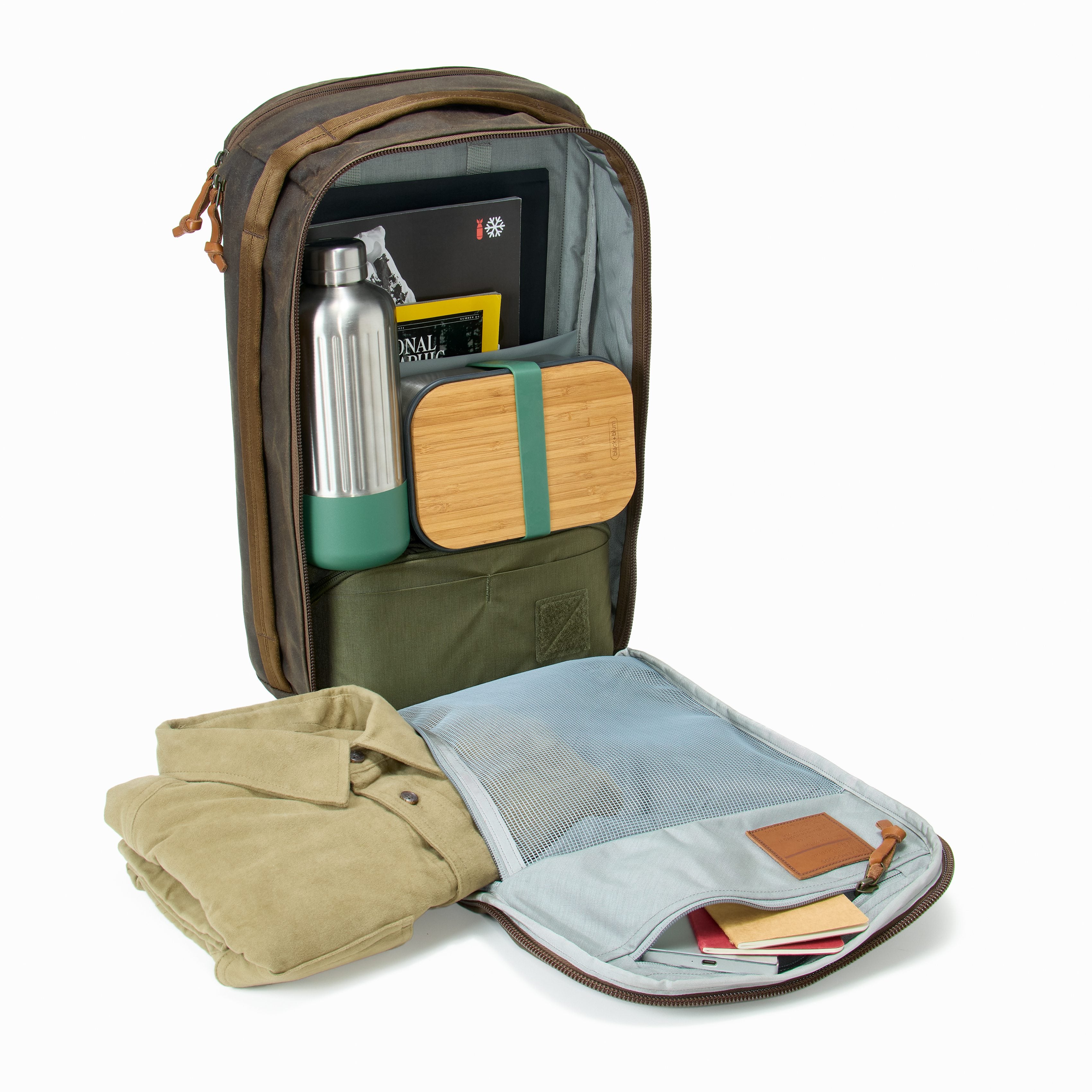 Civic Panel Loader 24L - Waxed Canvas - Storming Gravity