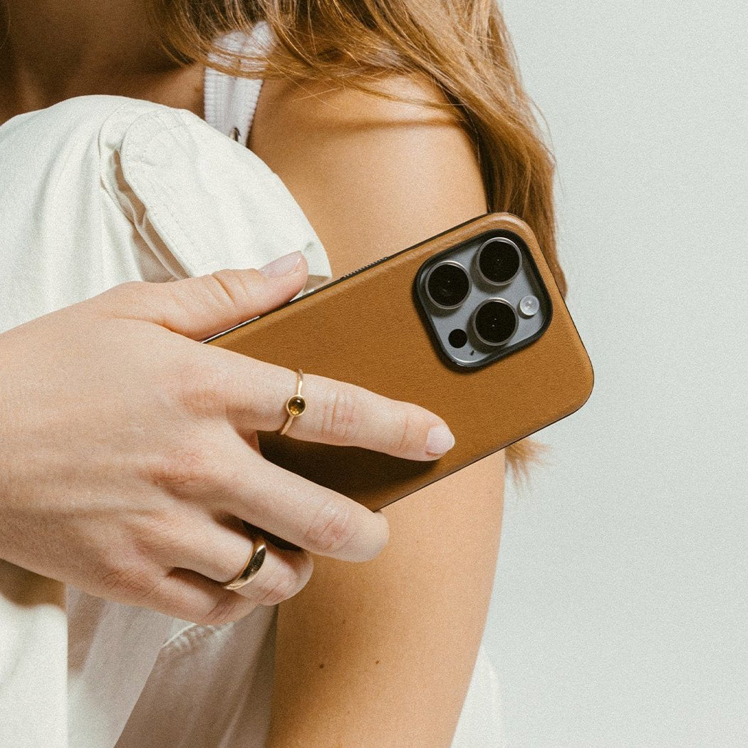 Modern Leather Case for iPhone 16 Series - Storming Gravity