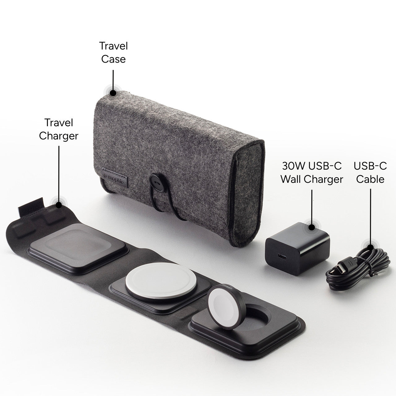 mophie 3-in-1 travel charger with MagSafe - Storming Gravity