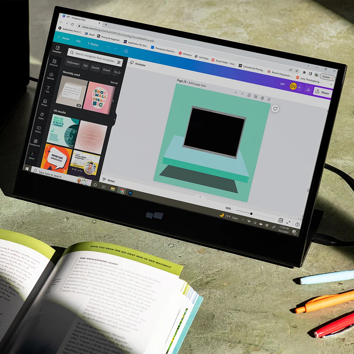 GLANCE - 16-inch FHD Monitor - Storming Gravity