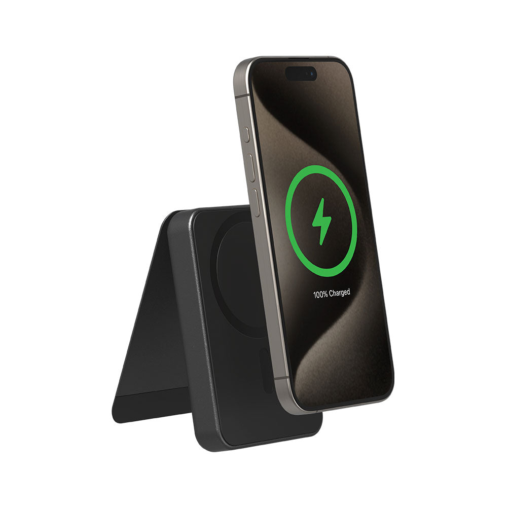 snap+ powerstation mini stand with Qi2 - Storming Gravity