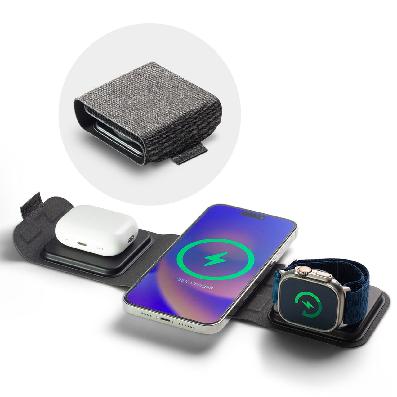 mophie 3-in-1 travel charger with MagSafe - Storming Gravity