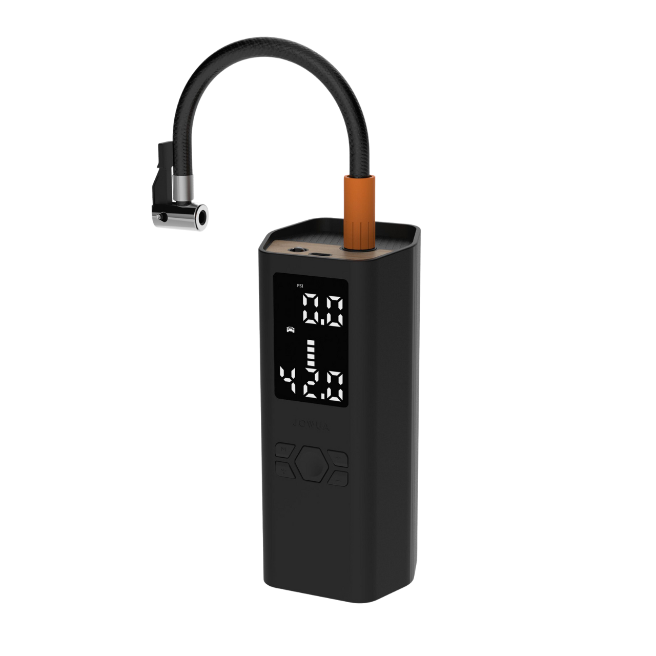 Portable Air Compressor for Tesla & Tire Valve Caps Combo