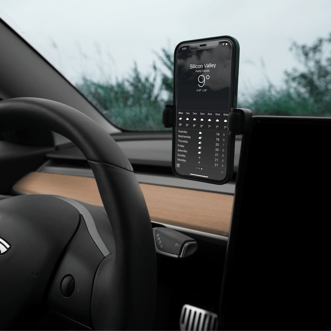 6D Tesla Compatible Invisible Foldaway Car Mount (Universal Roller Mount) - Storming Gravity