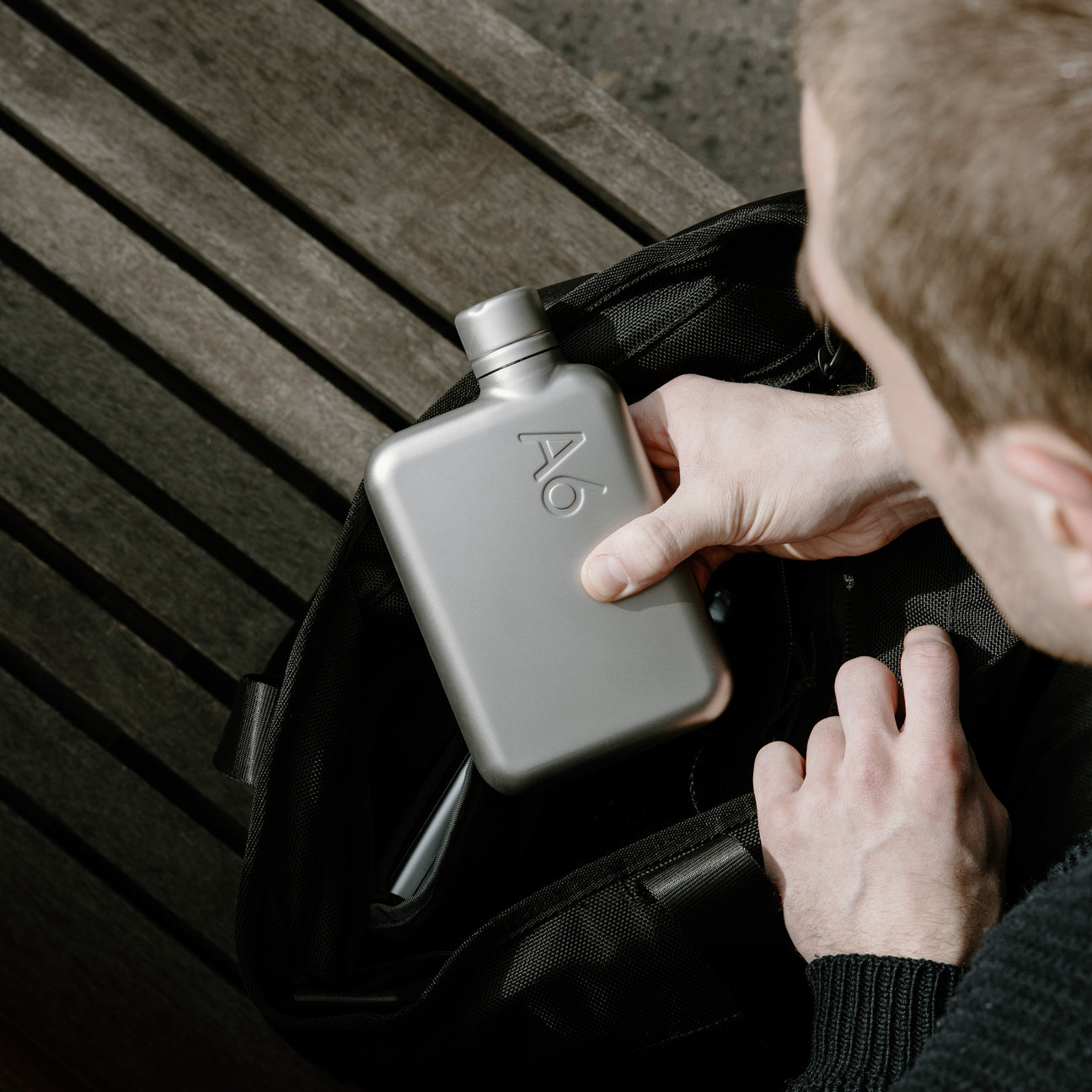 A6 Stainless Steel memobottle (Satin) 500ml - Storming Gravity