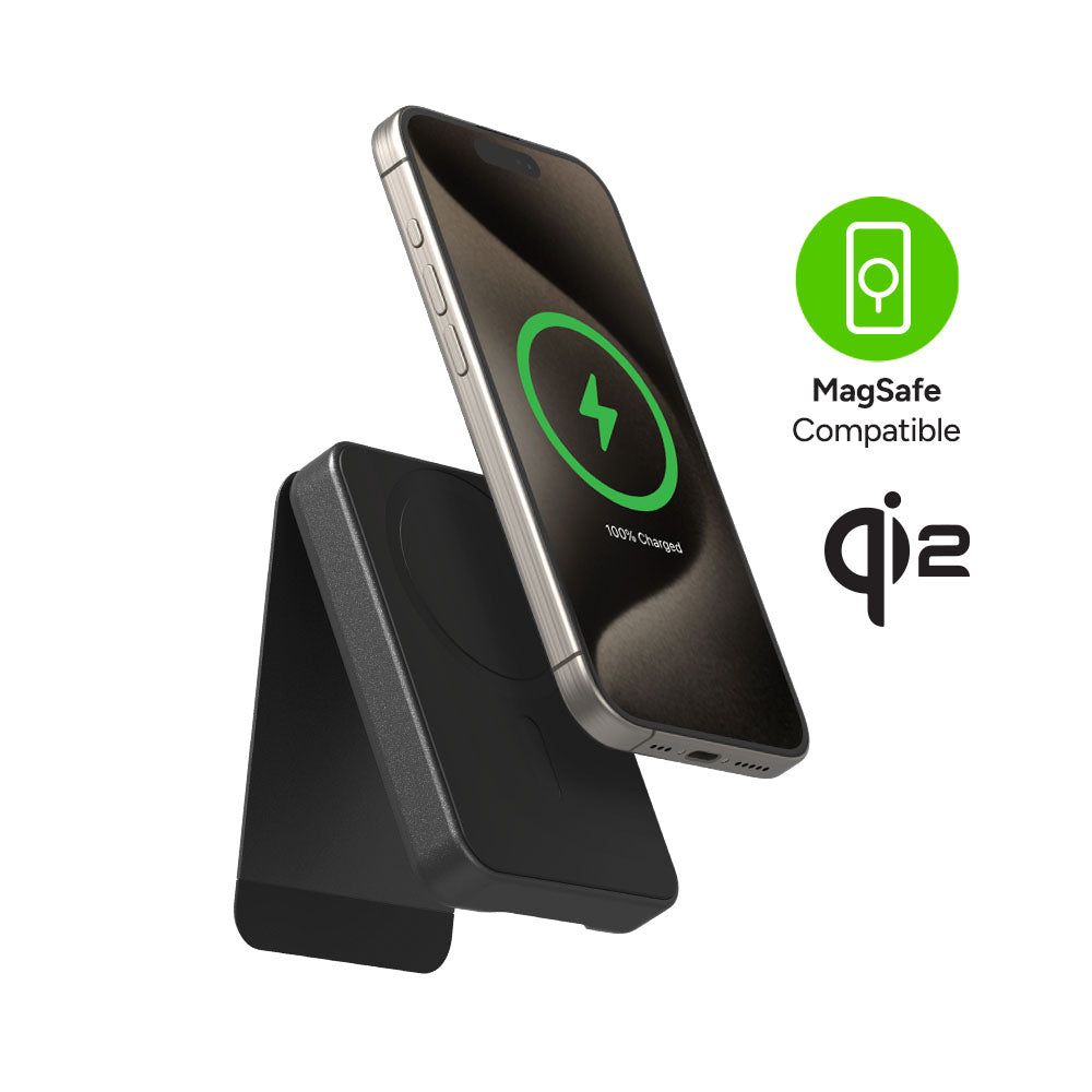 snap+ powerstation mini stand with Qi2 - Storming Gravity