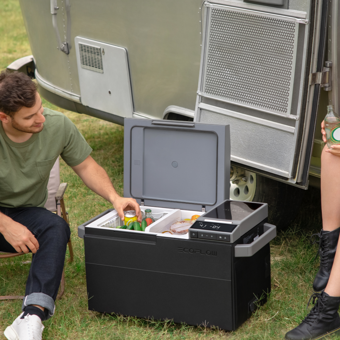 GLACIER Portable Refrigerator with Ice Maker