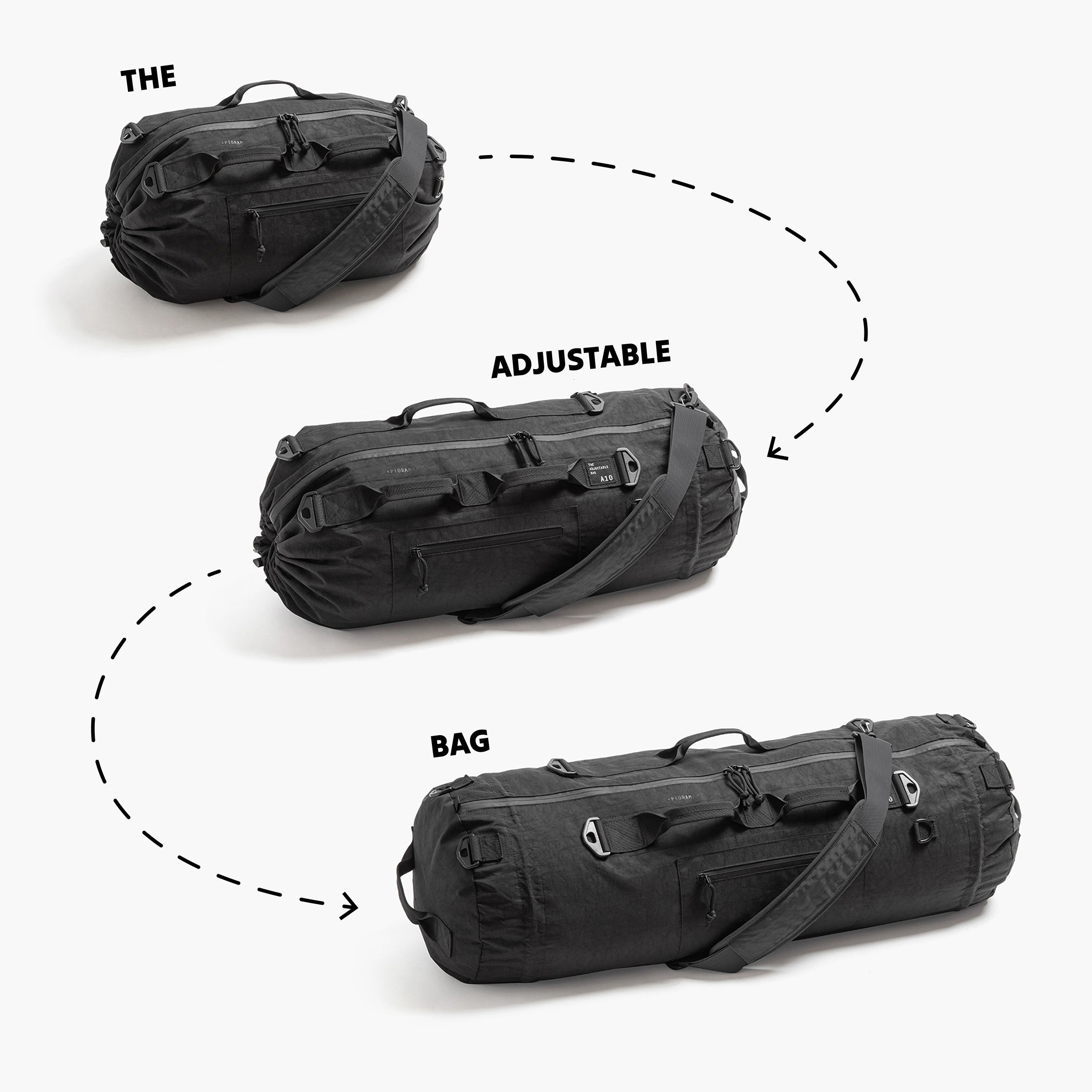 ADJUSTABLE BAG A10 (31L-62L) - Storming Gravity