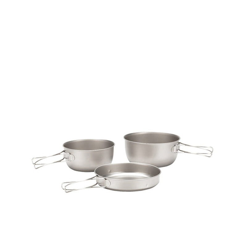 3 Piece Titanium Cookset with Case