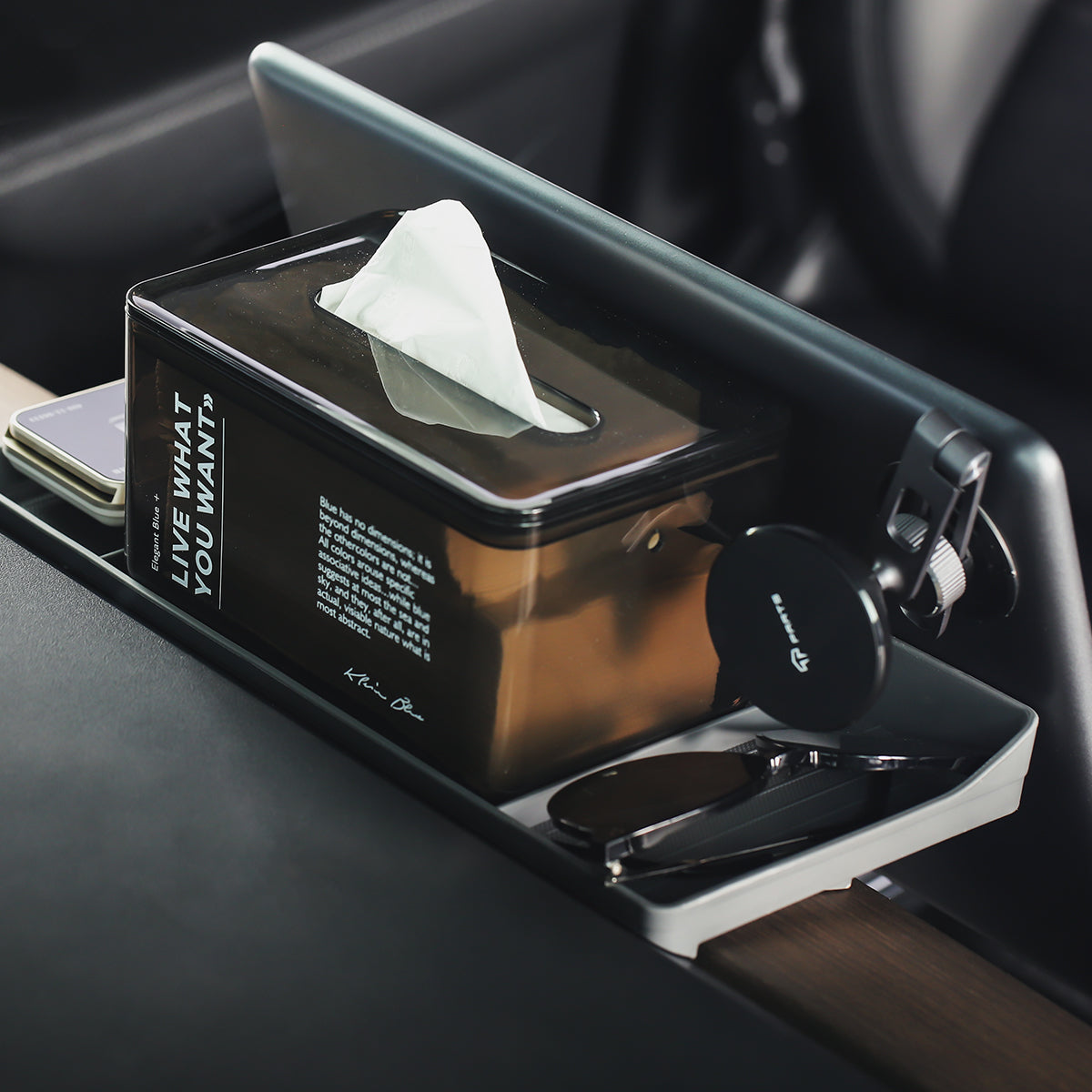 Dashboard Storage Hidden Tray for Model 3 & Model Y - Storming Gravity