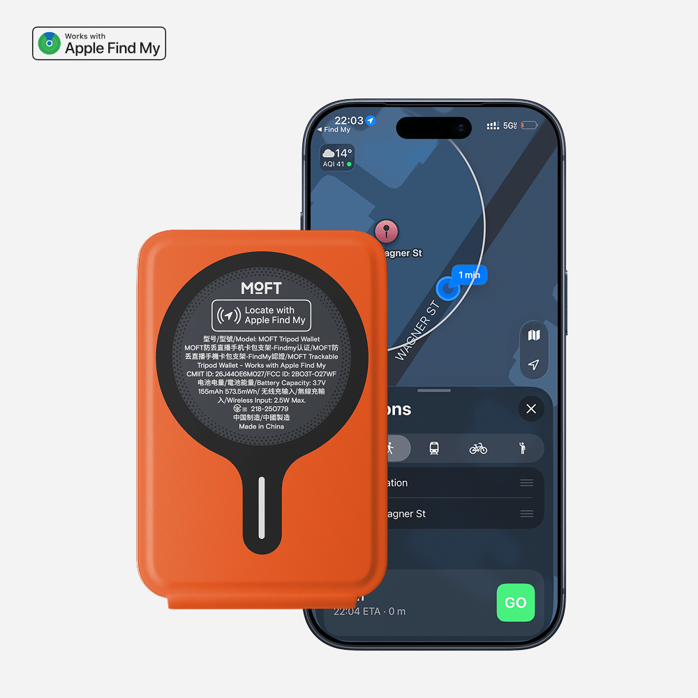 Trackable Tripod Wallet - Storming Gravity