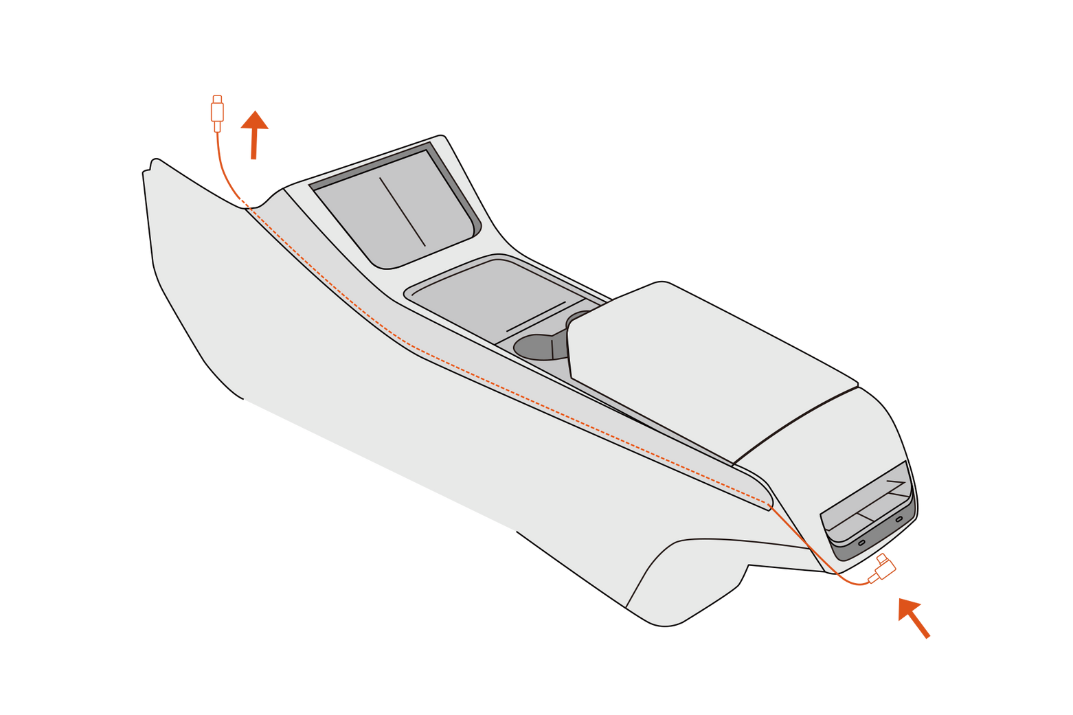 90 度彎頭 USB-C 對 USB-C 連接線 60W