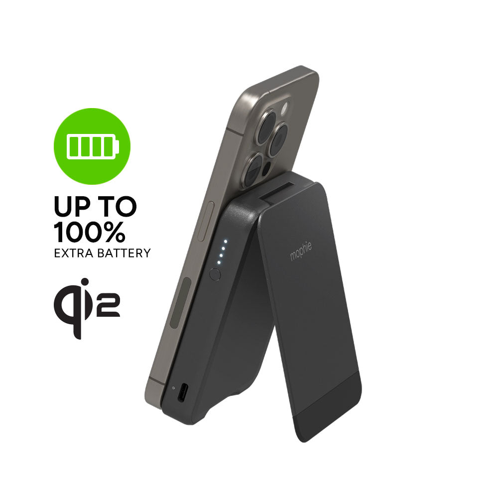 snap+ powerstation mini stand with Qi2 - Storming Gravity