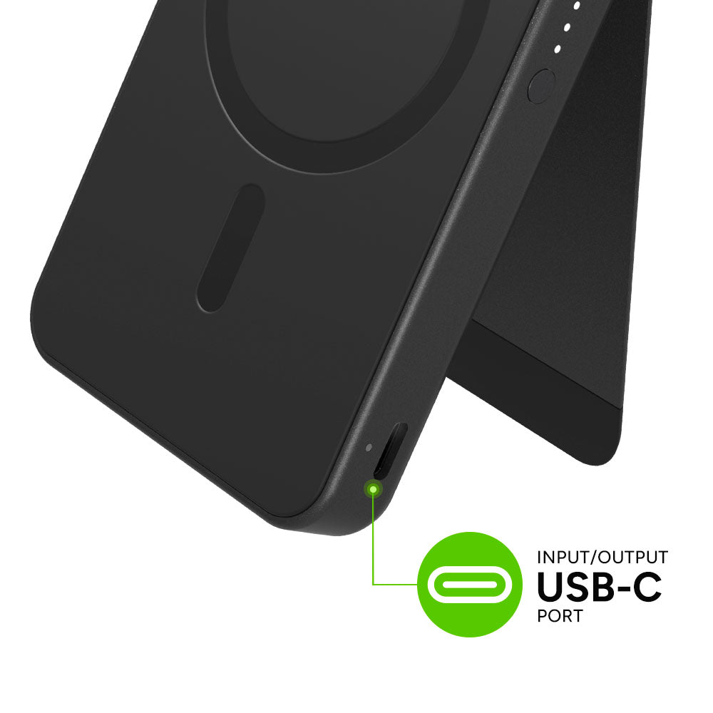 snap+ powerstation mini stand with Qi2 - Storming Gravity