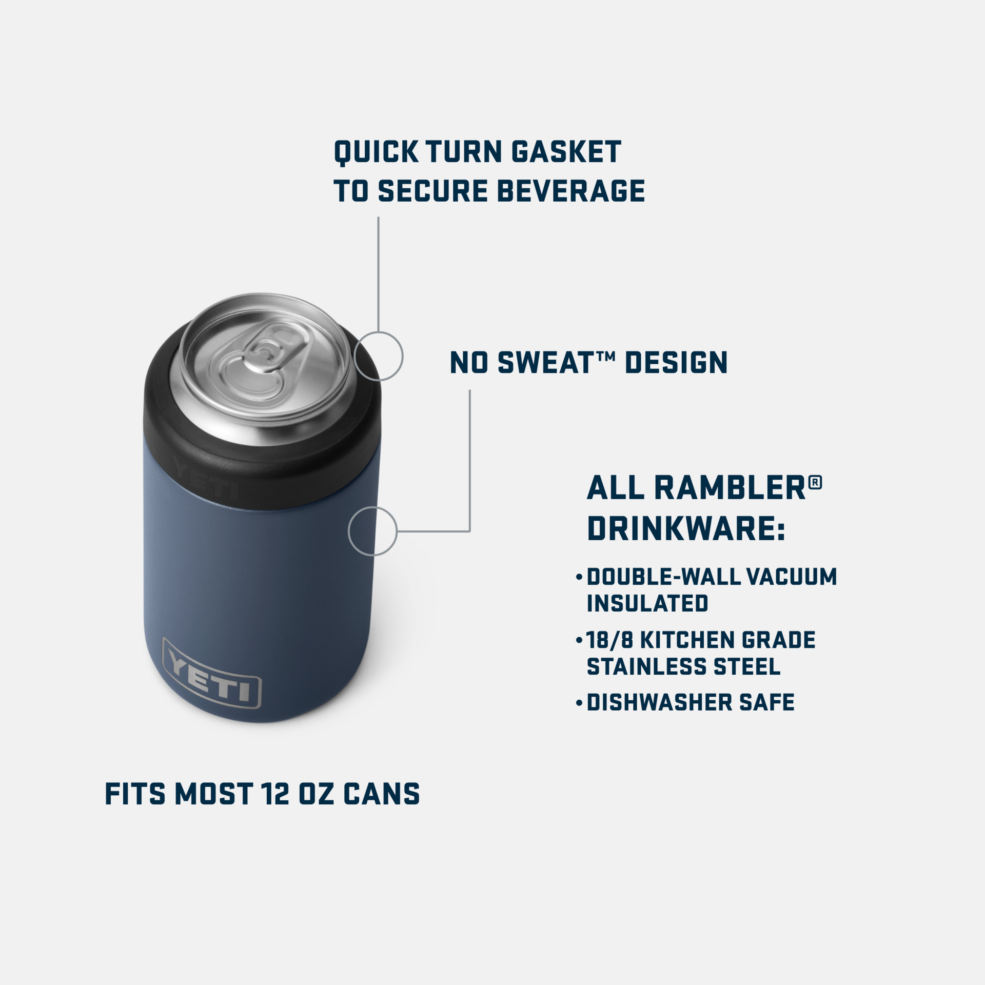 Rambler® 12oz Colster® Can Cooler - Storming Gravity