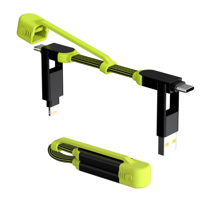 inCharge® XL Pocket - 100W, 6-in-1 keyring cable